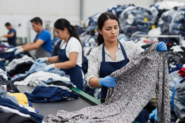 clasificación de ropa de segunda mano