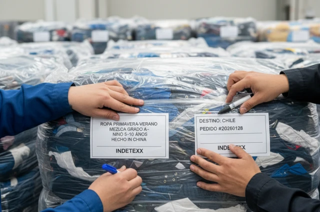 fardo de ropa de segunda mano