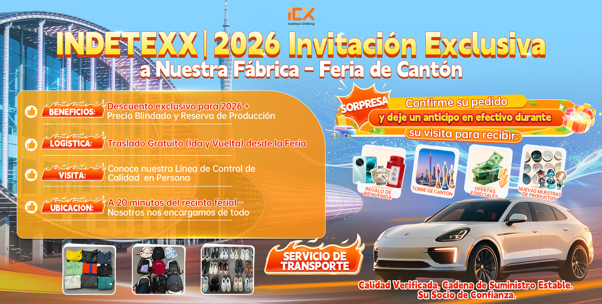 Actividades de la Feria de Cantón Indetexx 2026