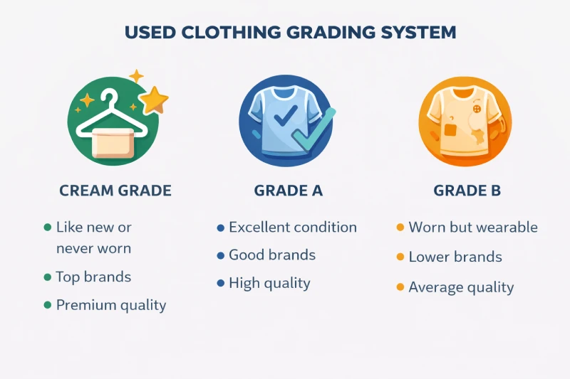 used clothing grading system 1