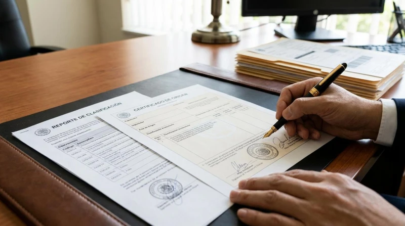 Documentos de exportación de ropa usada