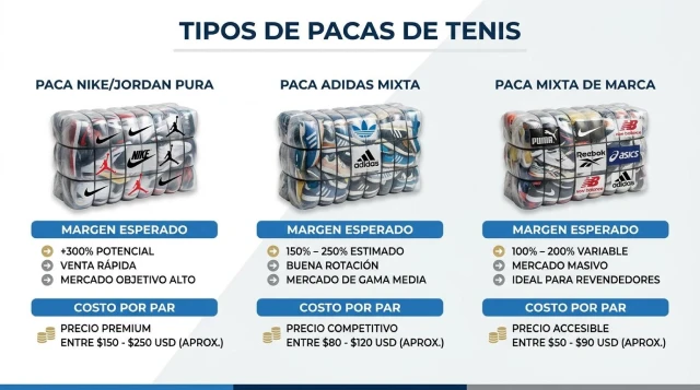 TIPOS DE PACAS DE TENIS