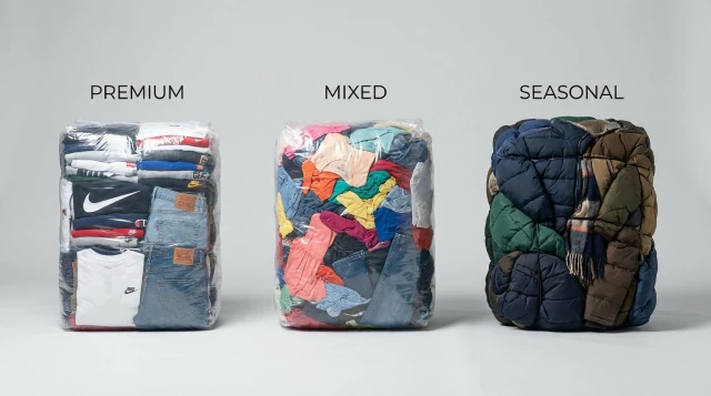 Tipos de fardos de ropa estadounidense