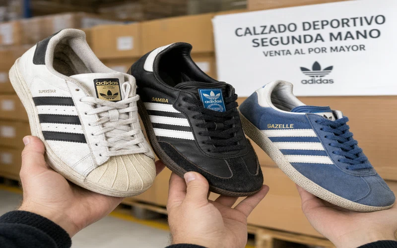 Modelos de tenis Adidas usados con mayor demanda de reventa en México — Superstar, Samba, Stan Smith y Forum para importadores mayoristas
