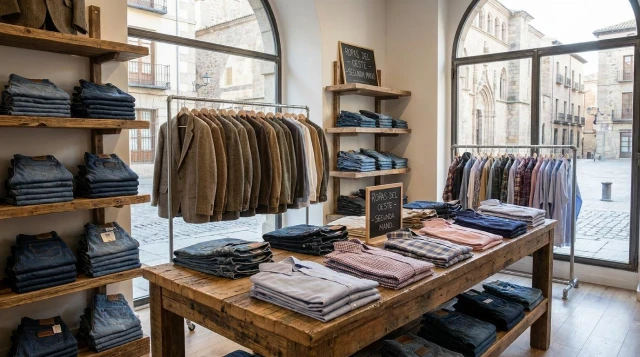 tienda de ropa americana de segunda mano en espa a con vaqueros camisas y chaquetas organizadas para la venta 1 tienda de ropa americana de segunda mano en espa a con vaqueros camisas y chaquetas organizadas para la venta 1