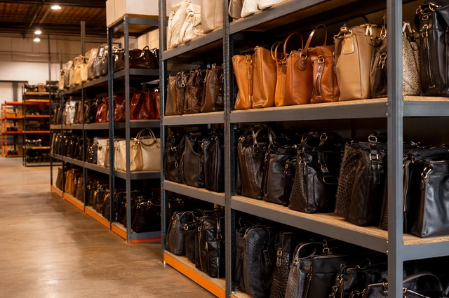 Bolsas de marca usadas al por mayor clasificadas en almacén profesional