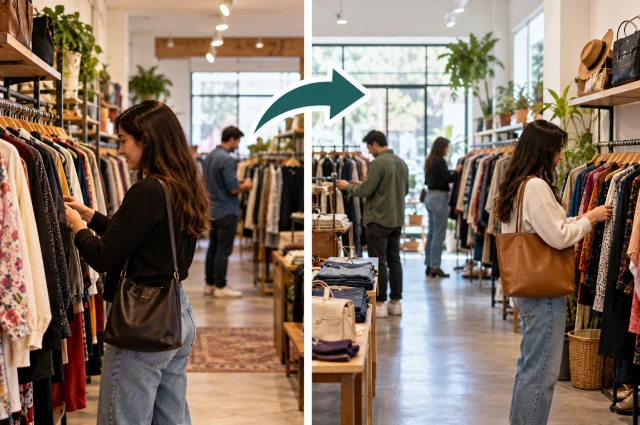 Abrir una segunda tienda de ropa usada